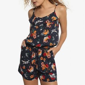 Star Wars floral rebellion romper